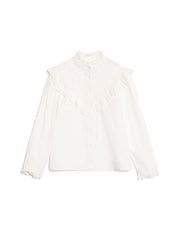 Sister Jane - Dancing Blooms Blouse - Snow White-Tops-