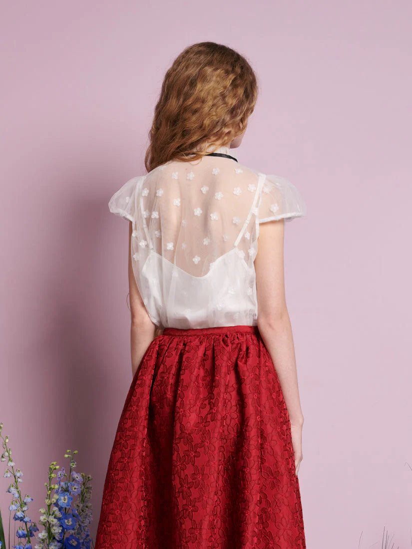 Sister Jane - Starflower Blouse - Pearled White - Tops - BL1258WHT