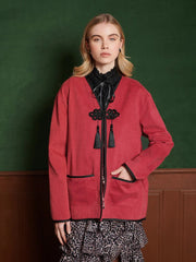 Dream Sister Jane - Leroy Jacket - Redwood Red - Vestes et Manteaux - JKM042RED