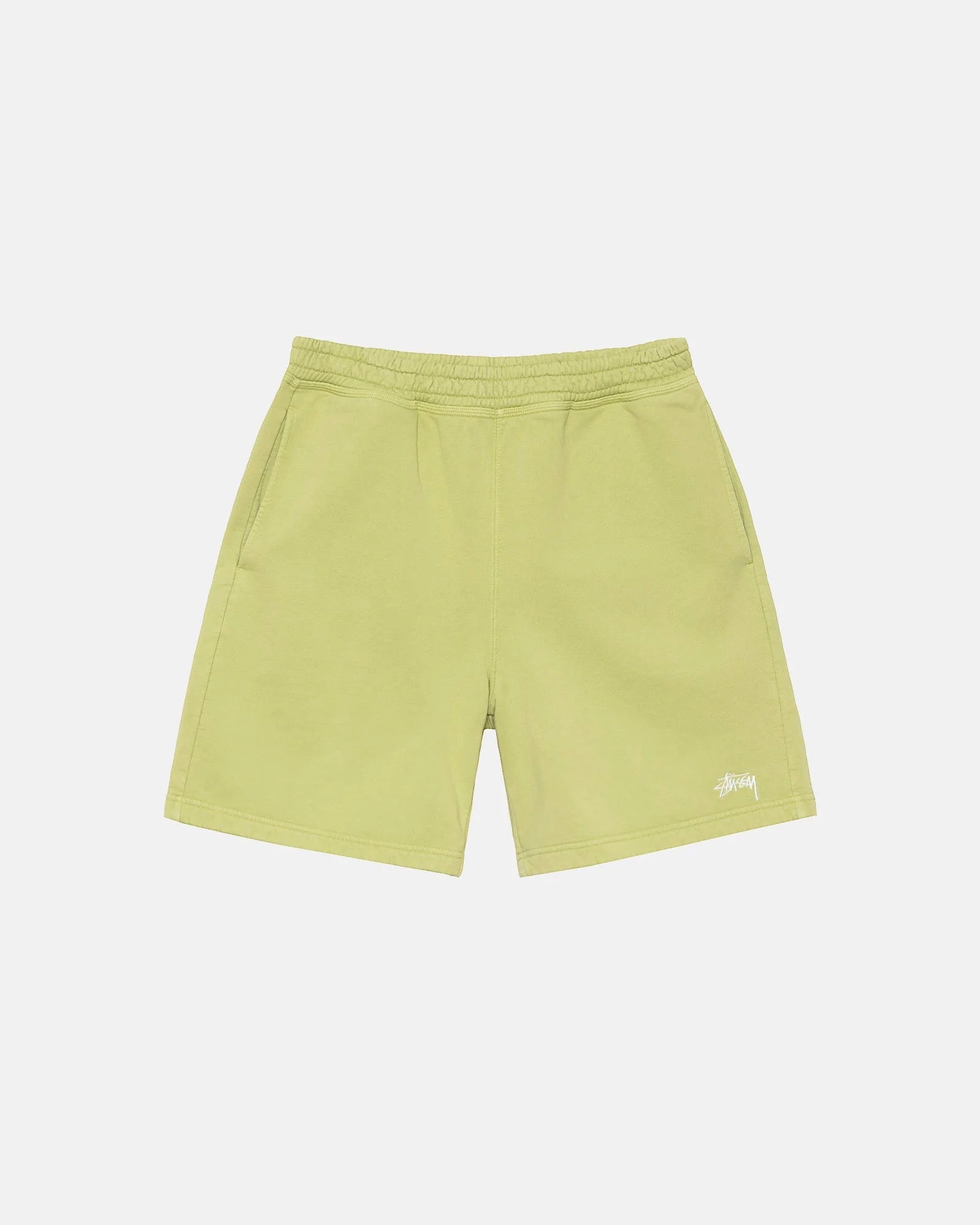 Stussy - Stock Logo Short - Pale Green - Pantalons et Shorts - 112286