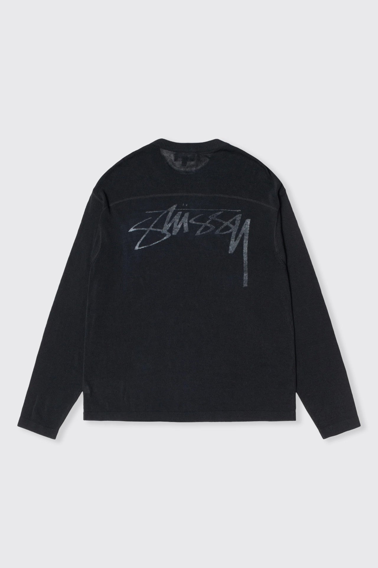 Stussy - Football Sweater - Black - T-shirts - 117181