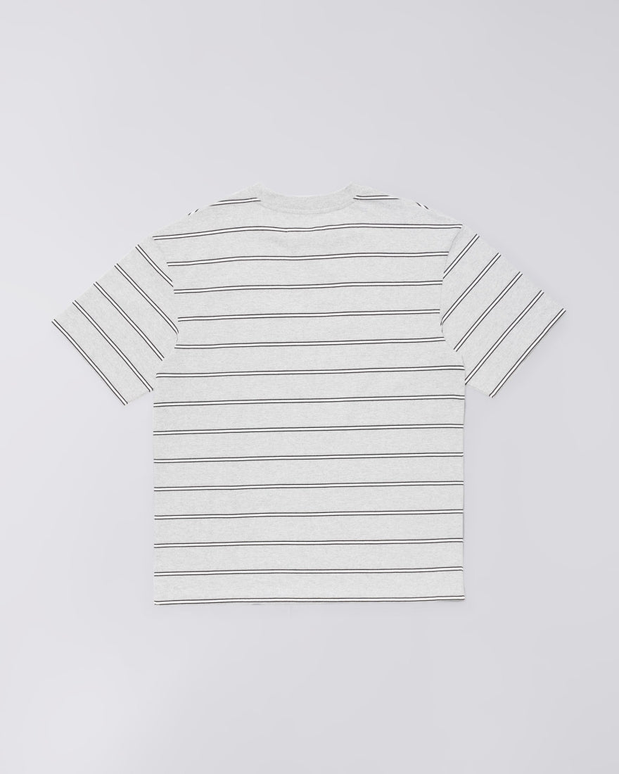 Edwin - T-shirt Bolton - Grey Marl/White