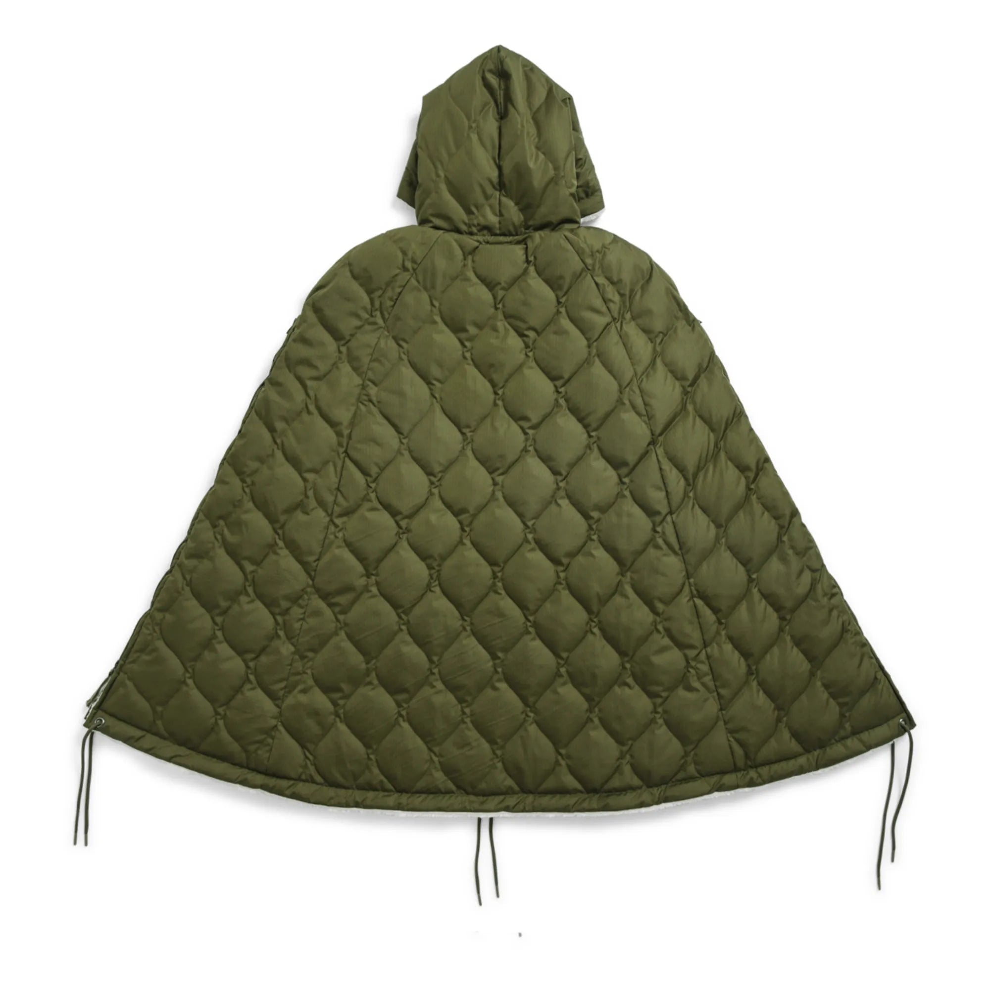 Taion - Military Down Cape - D. Olive x Cream - Vestes et Manteaux - TAION-CPML-1