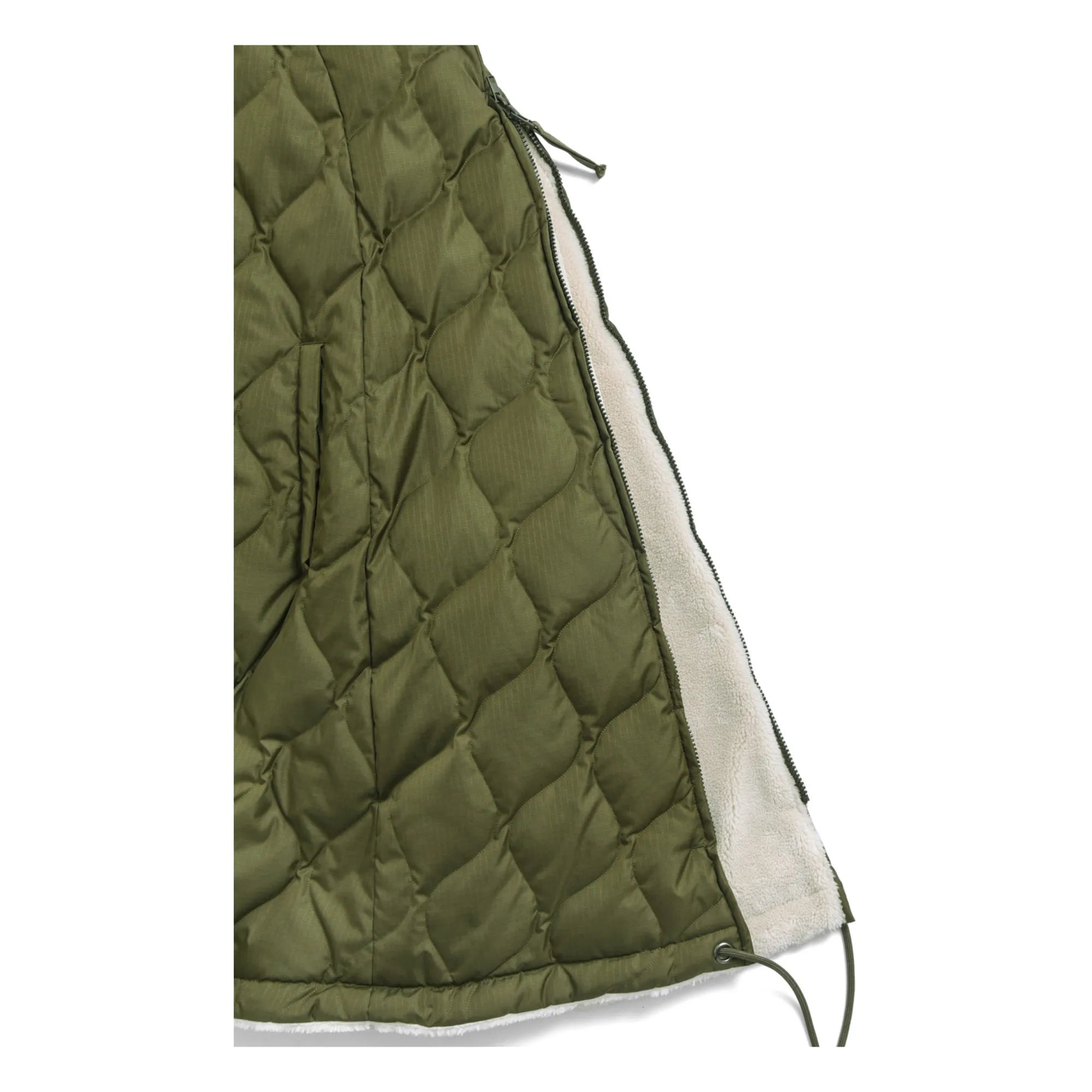 Taion - Military Down Cape - D. Olive x Cream - Vestes et Manteaux - TAION-CPML-1