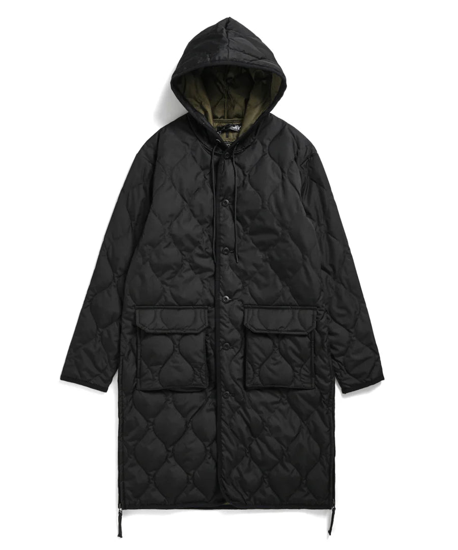Taion - Military Hood Long Down Jacket - Black - Vestes et Manteaux - TAION-106BML