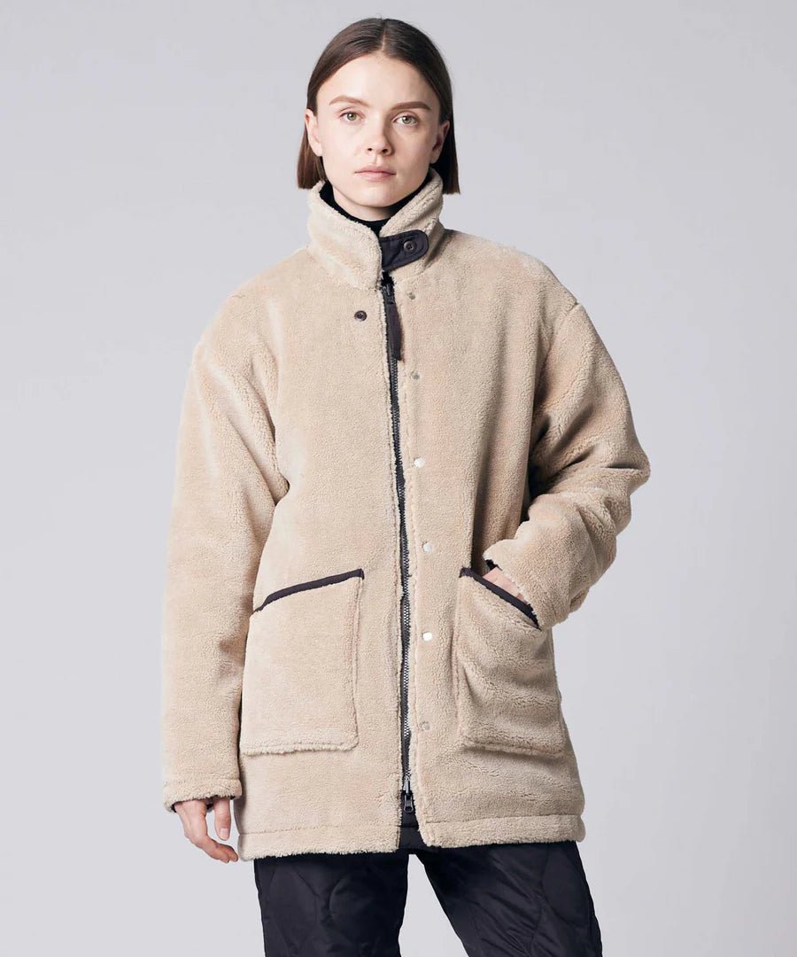 Taion - Military Reversible Down + Boa Jacket - D. Choco/ Beige - Vestes et Manteaux - TAION-R119ZBML-1