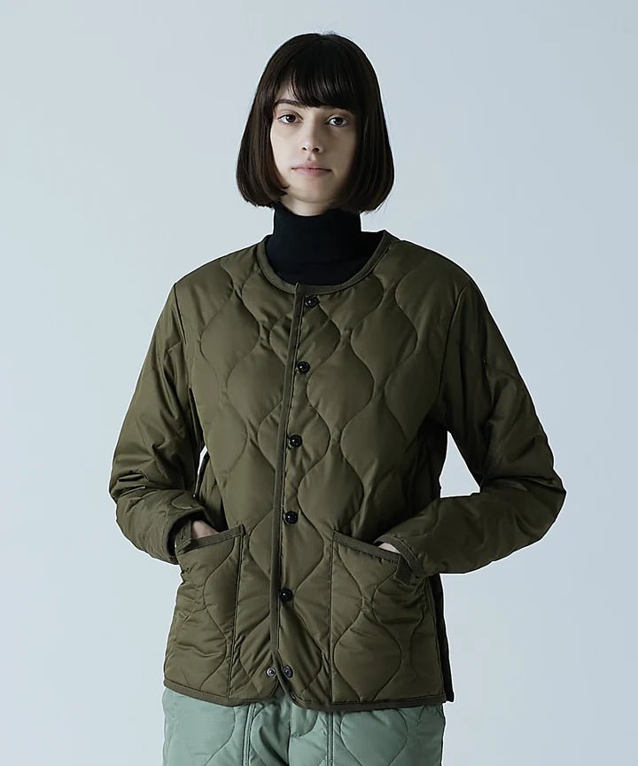 Taion - Unisex military crew neck down jacket - Dark Olive - Vestes et Manteaux - 104B2ML-1