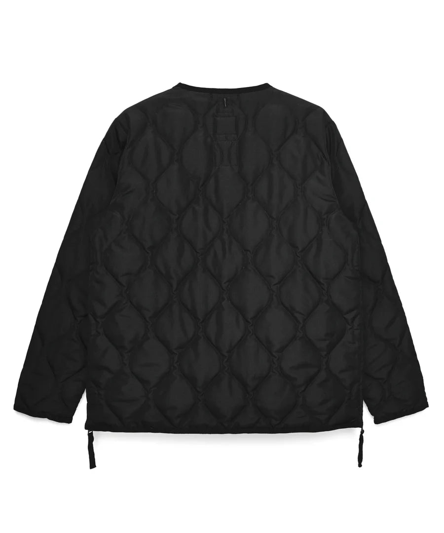 Taion - Unisex Military Zip V Neck Down Jacket - Black - Vestes et Manteaux - TAION-101ZML-1