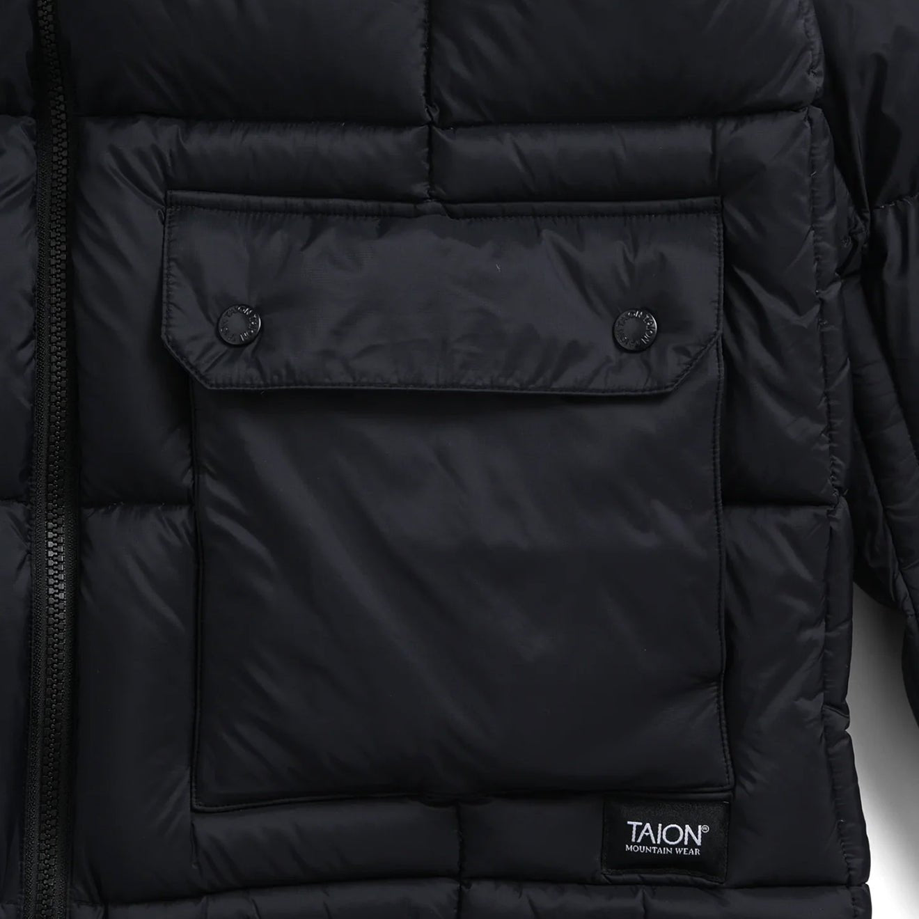 Taion - Volume Hood Down Jacket - Black (Packable) - Vestes et Manteaux - TAION-106VZMT
