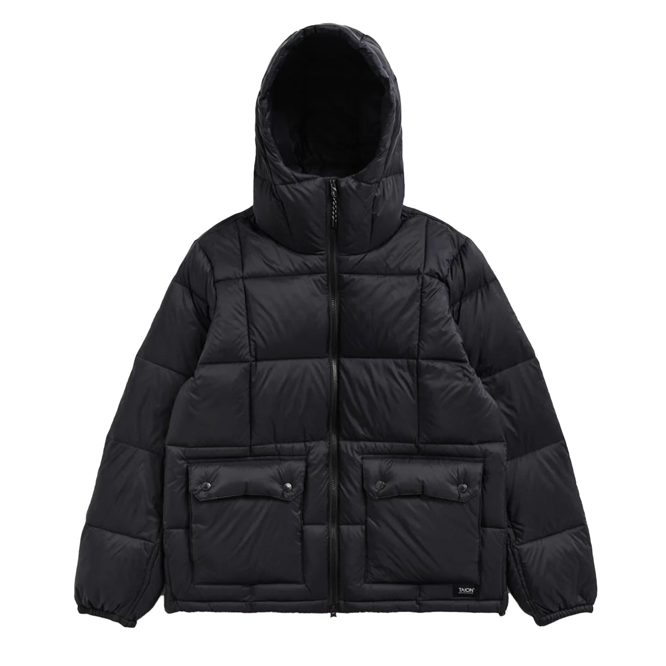 Taion - Volume Hood Down Jacket - Black (Packable) - Vestes et Manteaux - TAION-106VZMT
