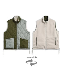 Taion - Zip Vest R002BML - Multi Cream - Vestes et Manteaux - TAION - R002BML - 1