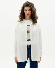 Thinking Mu Femme - Gia Oversize Blouse - White-Chemisier-WBL00084