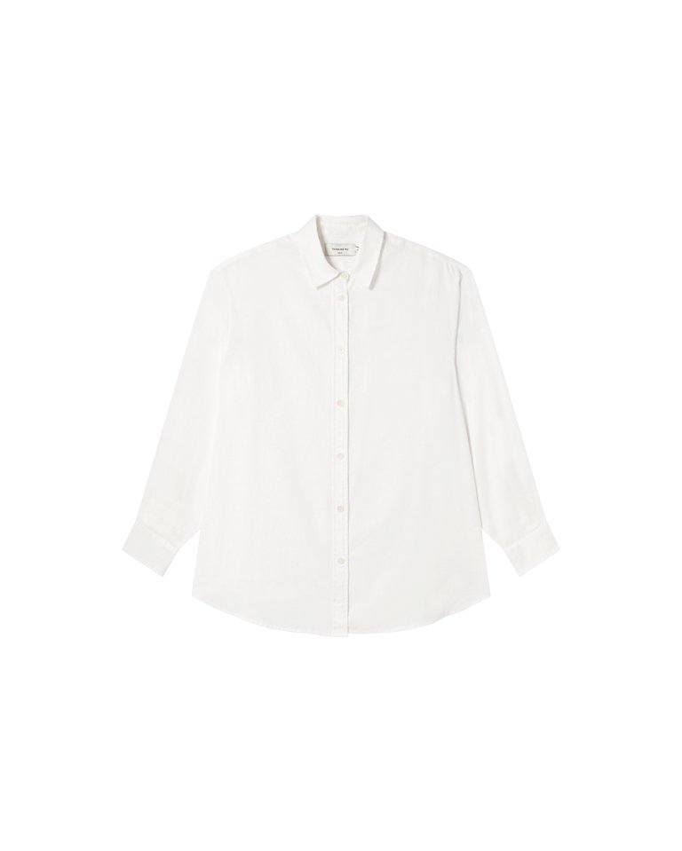 Thinking Mu Femme - Gia Oversize Blouse - White-Chemisier-WBL00084