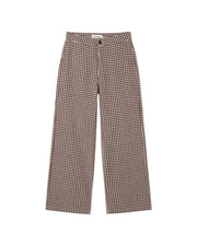 Thinking Mu Femme - Karina Pants - Chocolate Seersucker-Jupes et Pantalons-WPT00175