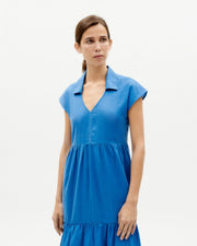Thinking Mu Femme - Ona Dress - Heritage Blue-Robe-WDR00230