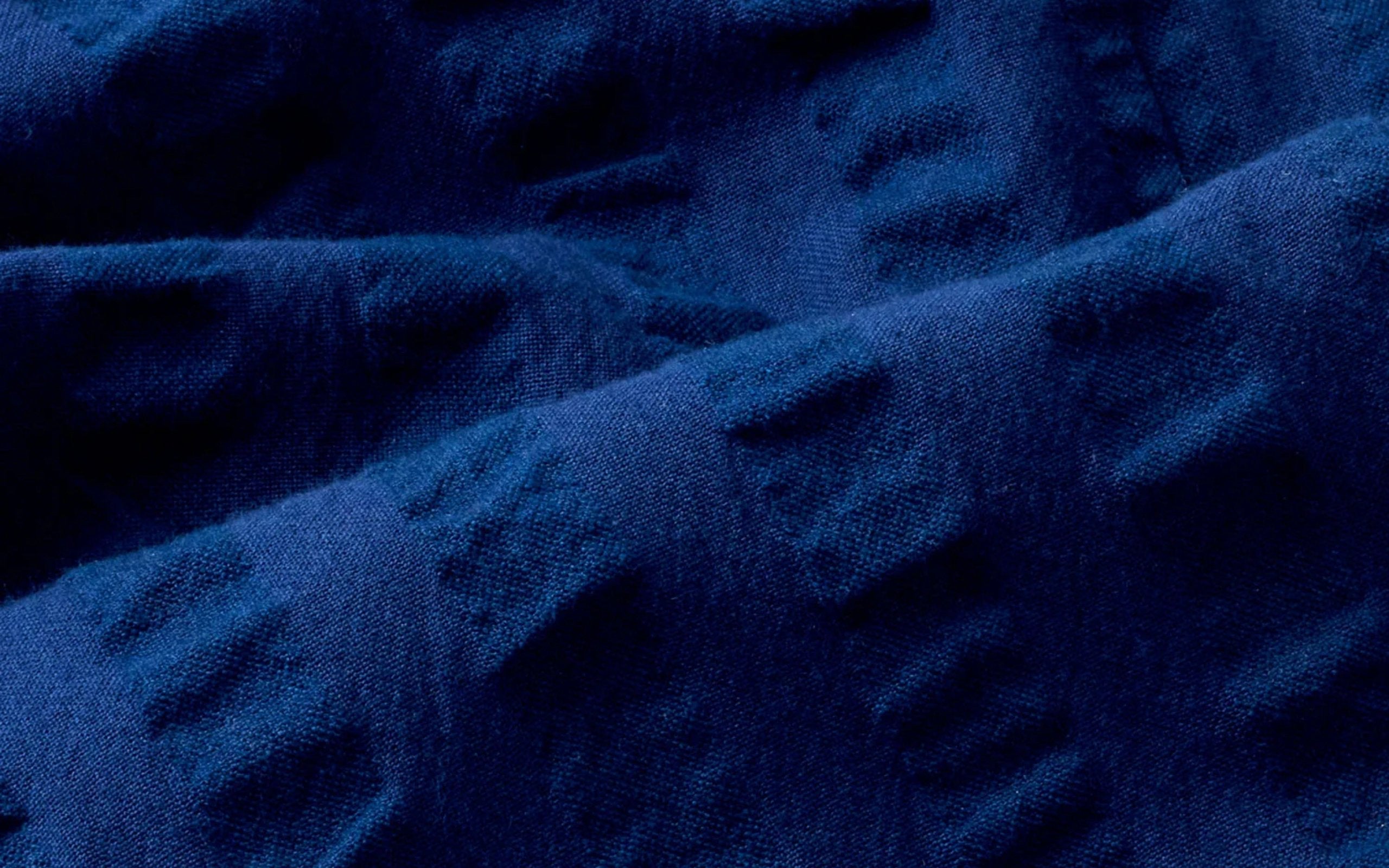 Thinking Mu Femme - Seersucker Paola Dress - Navy-Robes-WDR00236