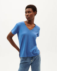 Thinking Mu Femme - T-shirt Clavel - Heritage Blue-T-shirt-WTS00308
