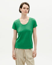 Thinking Mu Femme - T-shirt Regina - Green Clover-T-shirt-WTS00381