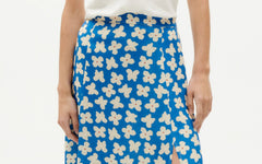 Thinking Mu Femme - Small Butterfly Tora Skirt - Blue--WSK00111