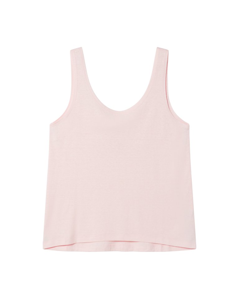 Thinking Mu Femme - Tank Top - Cream Pink-Tops-WTP00154