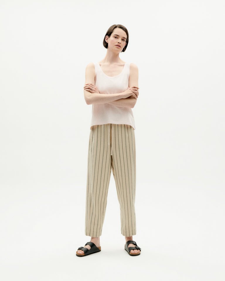 Thinking Mu Femme - Tank Top - Cream Pink-Tops-WTP00154