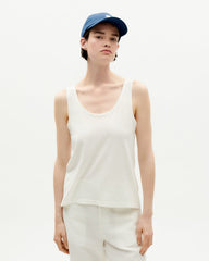 Thinking Mu Femme - Tank Top - Ivory Hemp-Tops-WTP00080