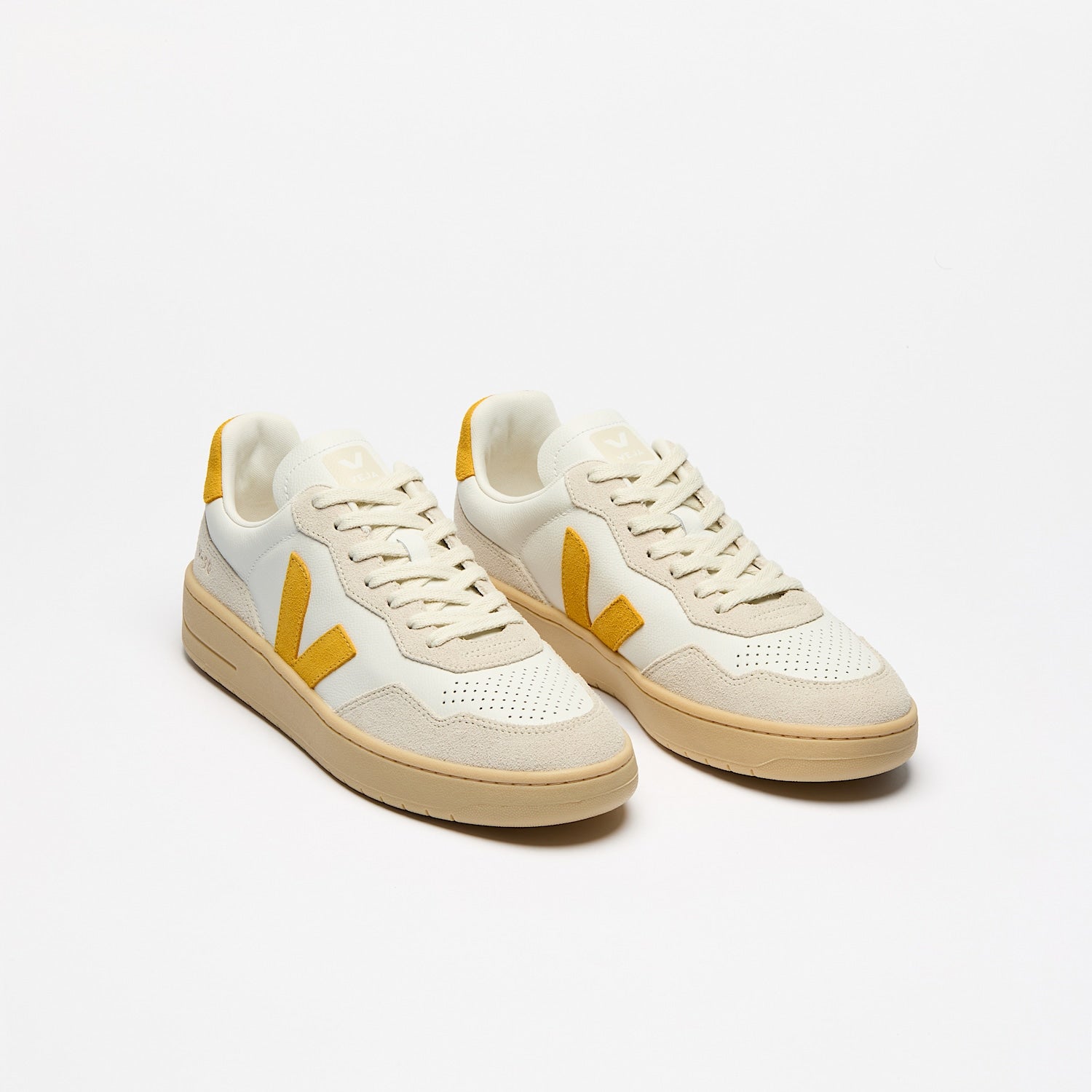 Veja - V - 90 Leather - White Toscane Natural - Chaussures - VD2003894A