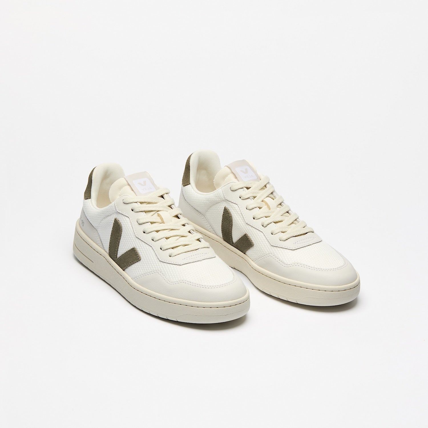 Veja - V - 90 Mesh - White Kaki - Chaussures - VD1720484B