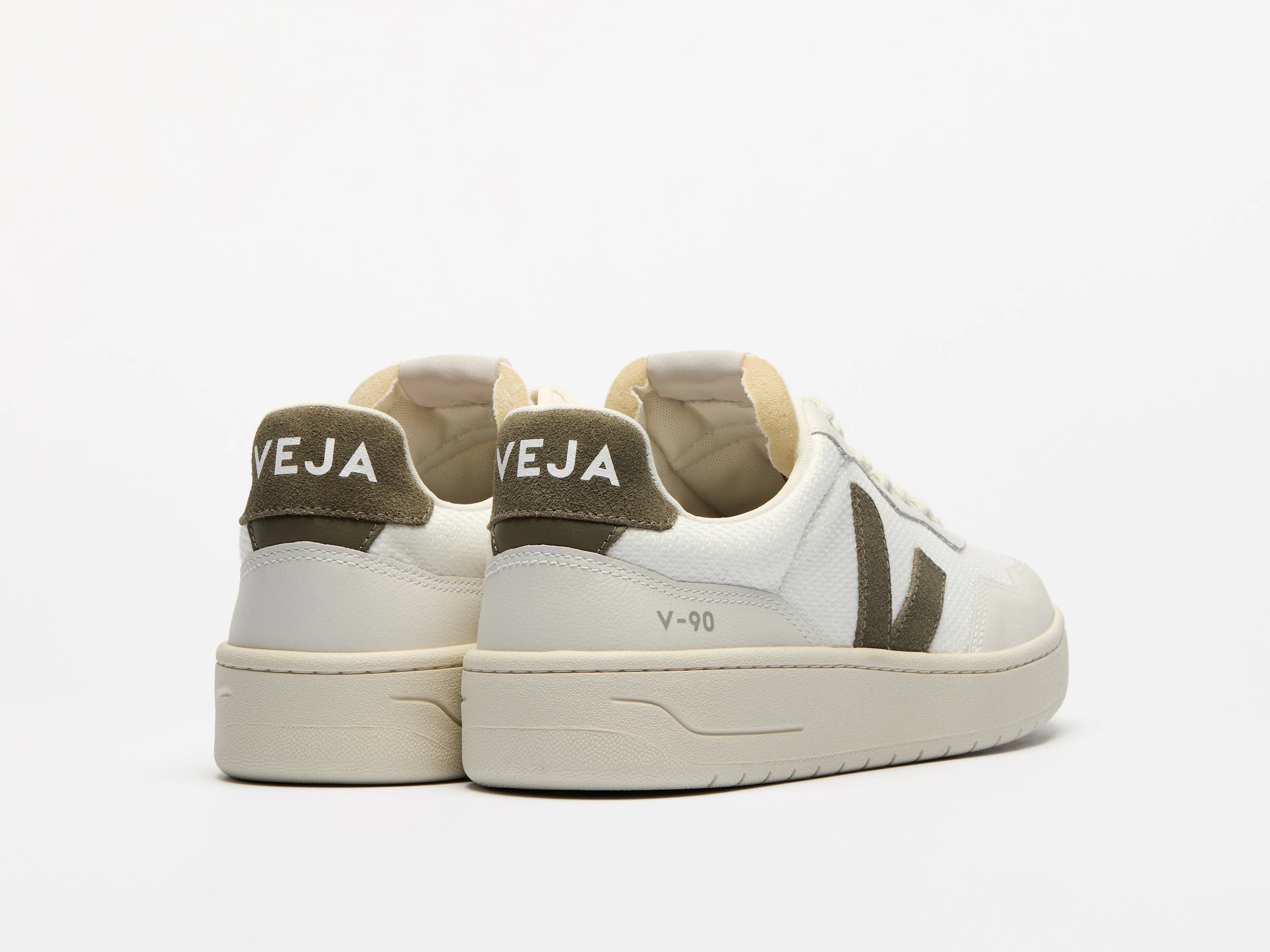 Veja - V - 90 Mesh - White Kaki - Chaussures - VD1720484B