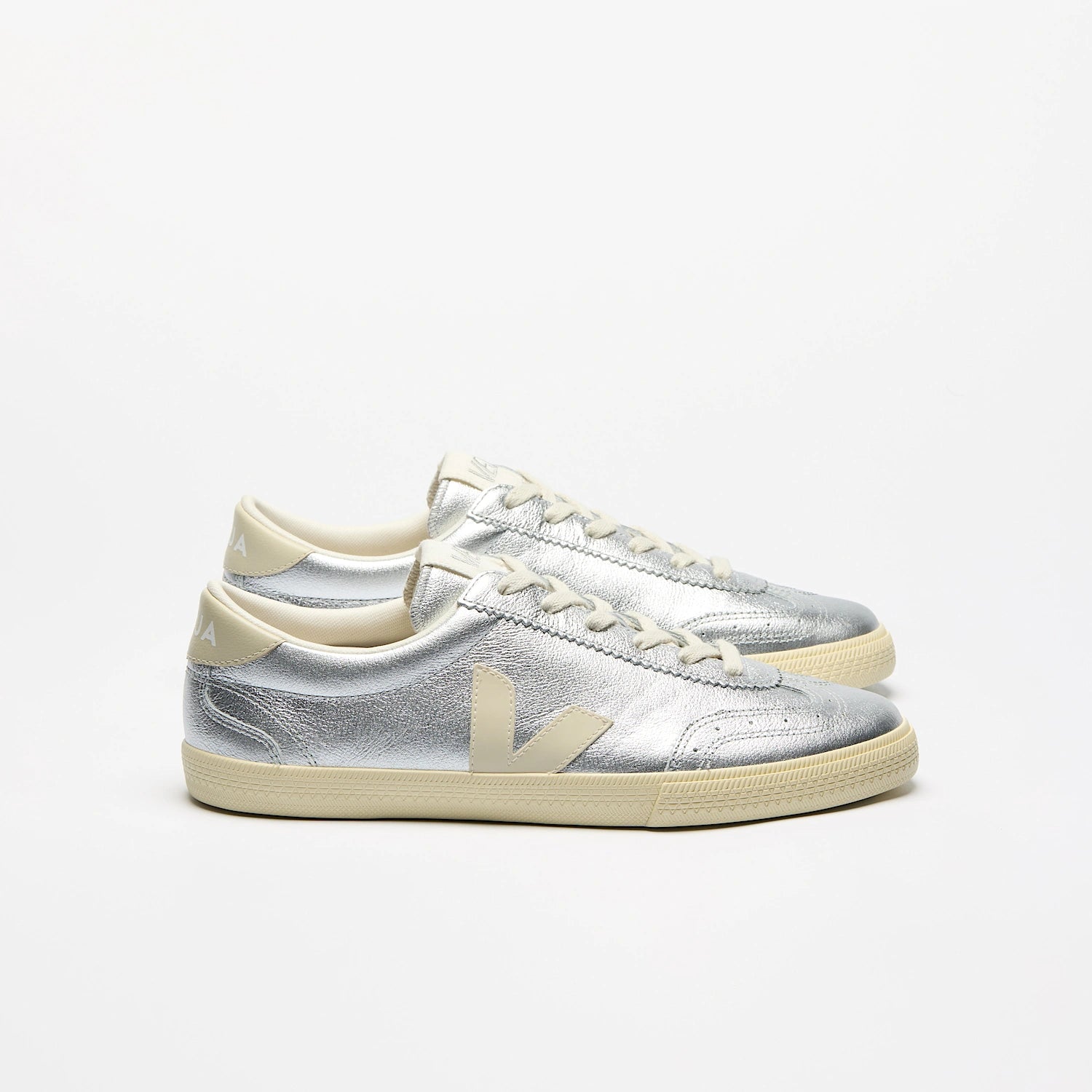 Veja - Volley Leather - Silver Pierre - Chaussures - VO2020749A