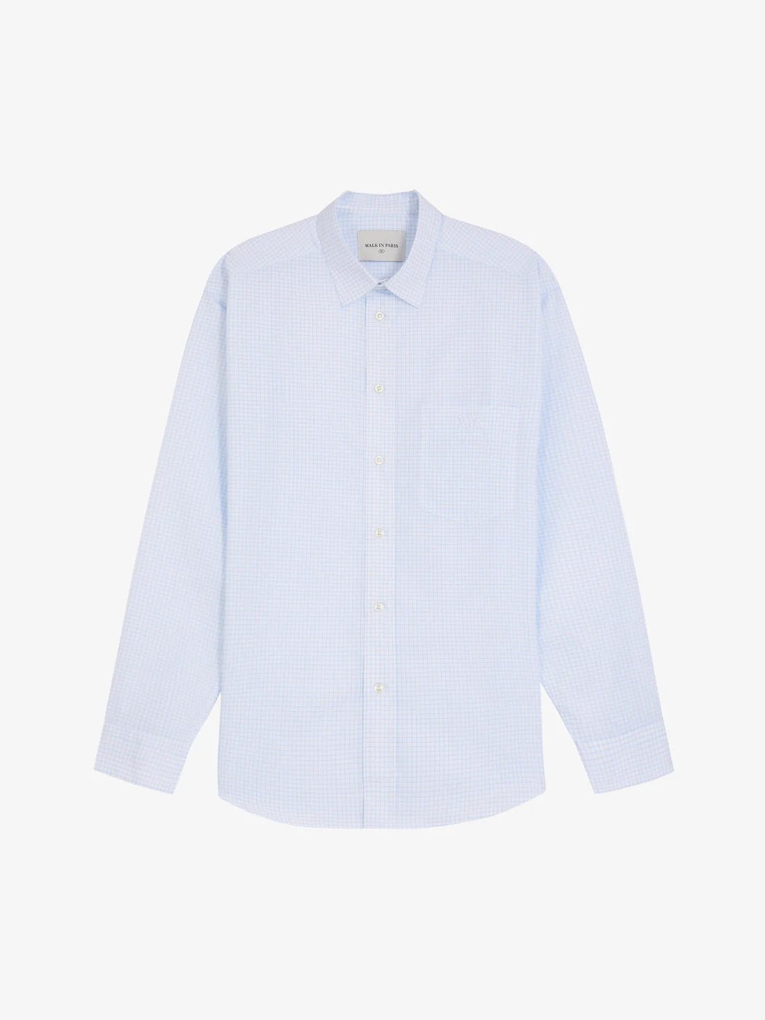 Walk in Paris - Plaid Oxford Shirt - White/Blue - Chemises - 