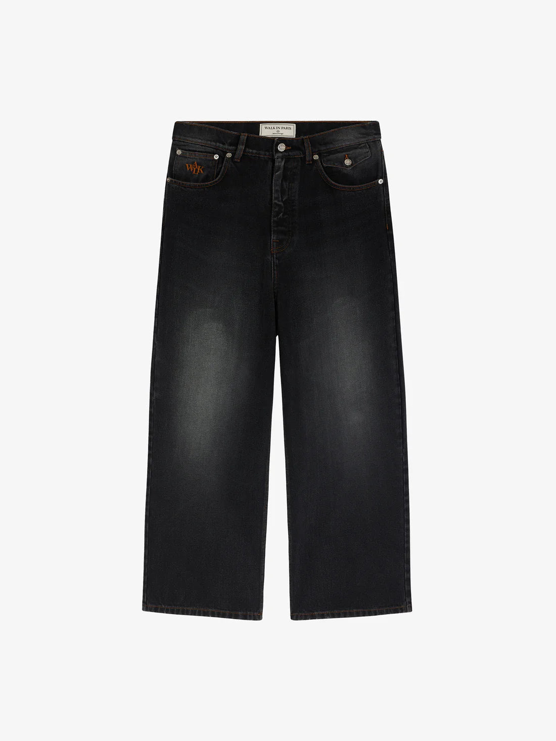 Walk in Paris - Black Wash Baggy Jeans - Pantalons et Shorts - 