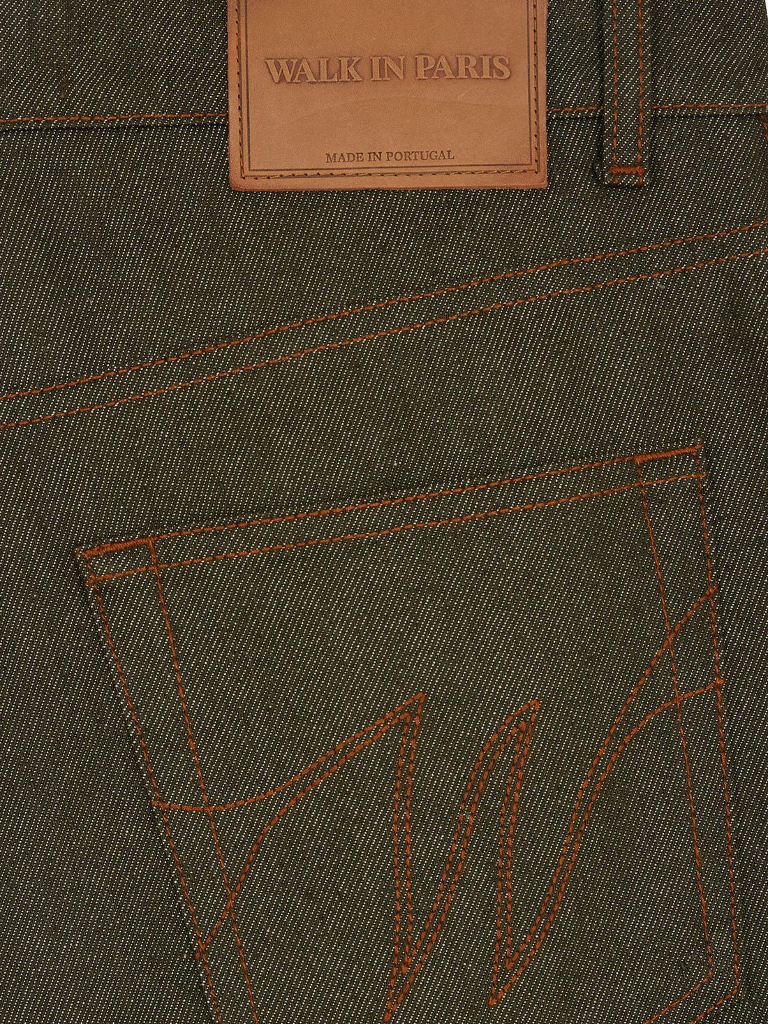 Walk in Paris - Raw Green Denim Baggy Pants - Pantalons et Shorts - 