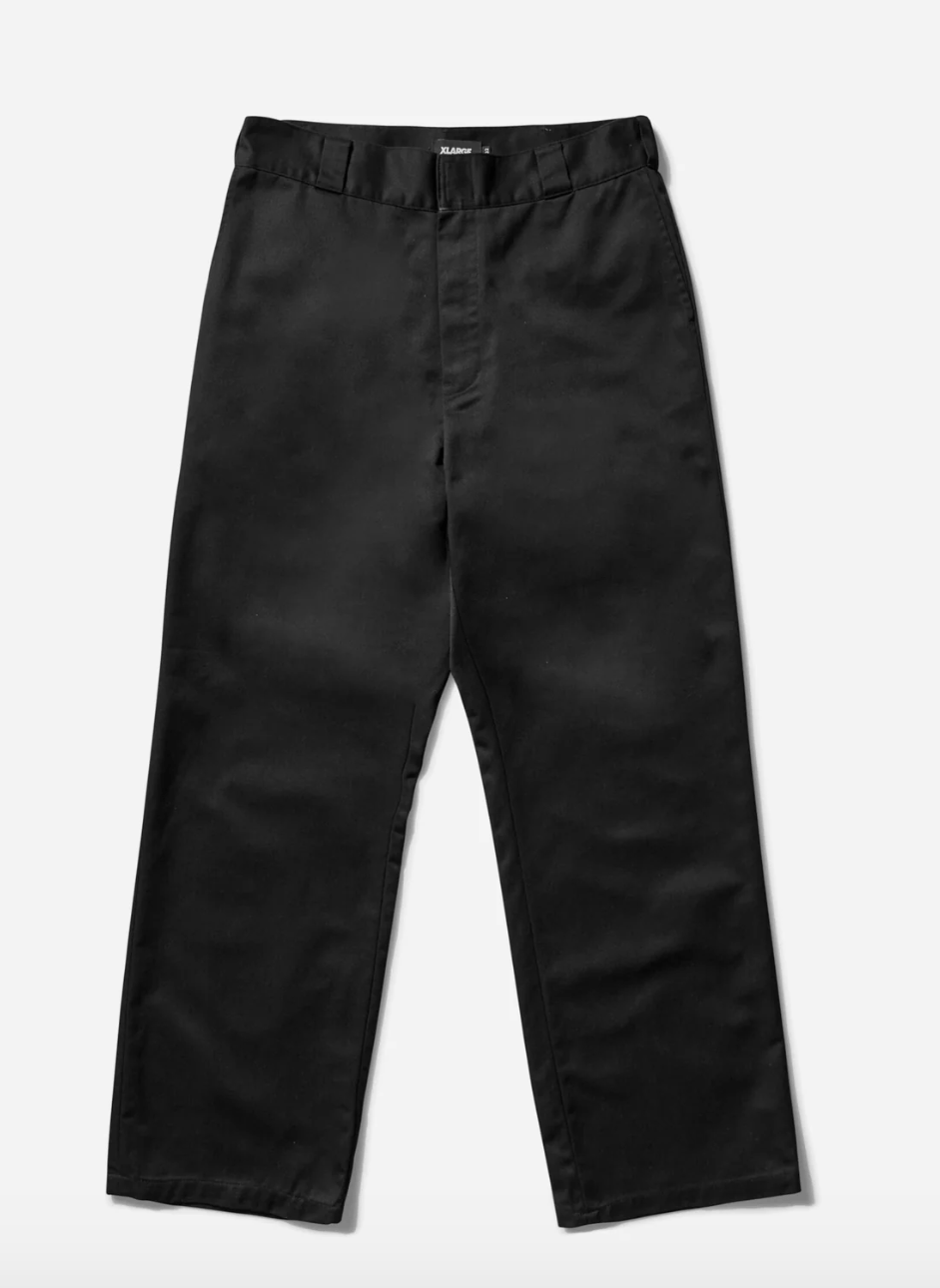 XLARGE - Embroidered Work Pants - Black - Pantalons et Shorts - 201251031004S