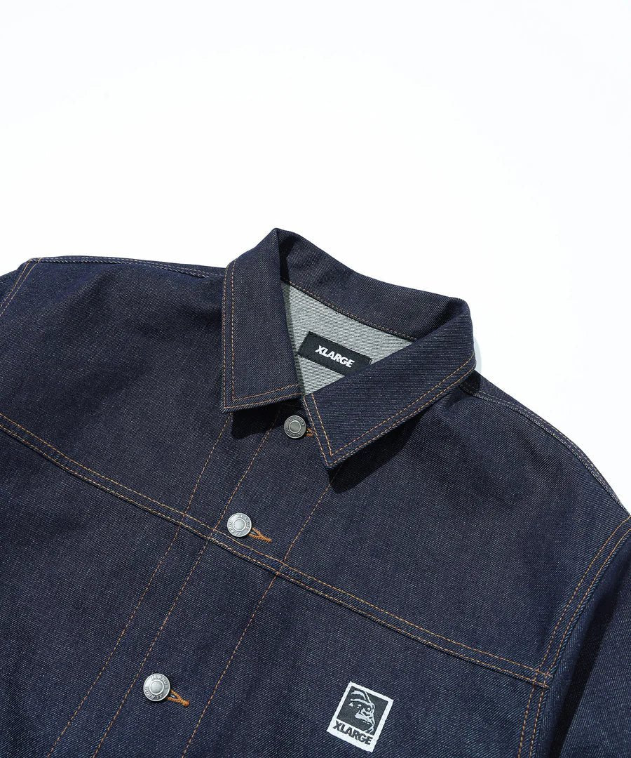 XLarge - Label Denim Jacket - Indigo - Vestes et Manteaux - 201261021002