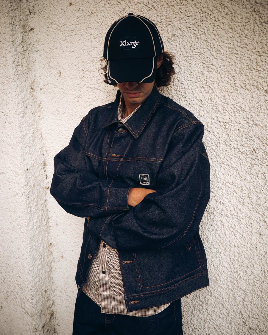 XLarge - Label Denim Jacket - Indigo - Vestes et Manteaux - 201261021002