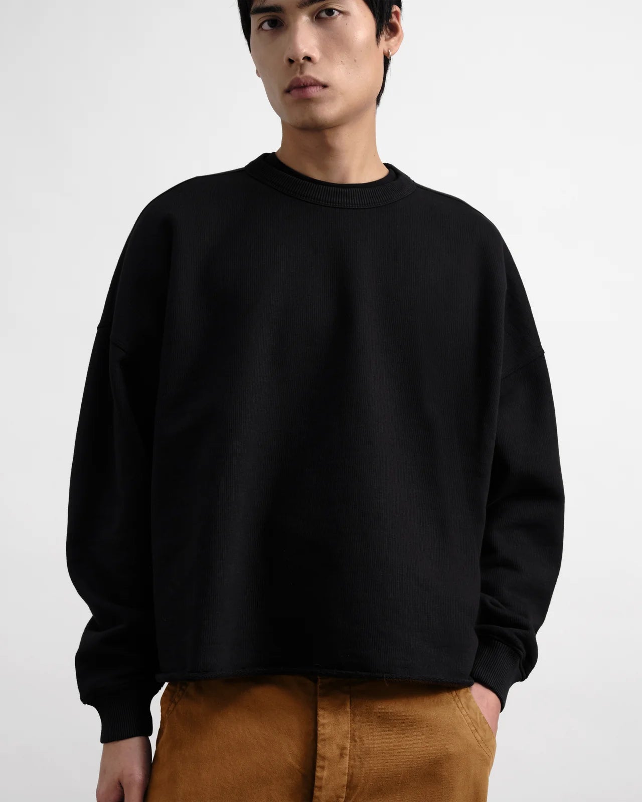 YMC - Studio Sweatshirt Black - Pulls et Sweats - QTZAC
