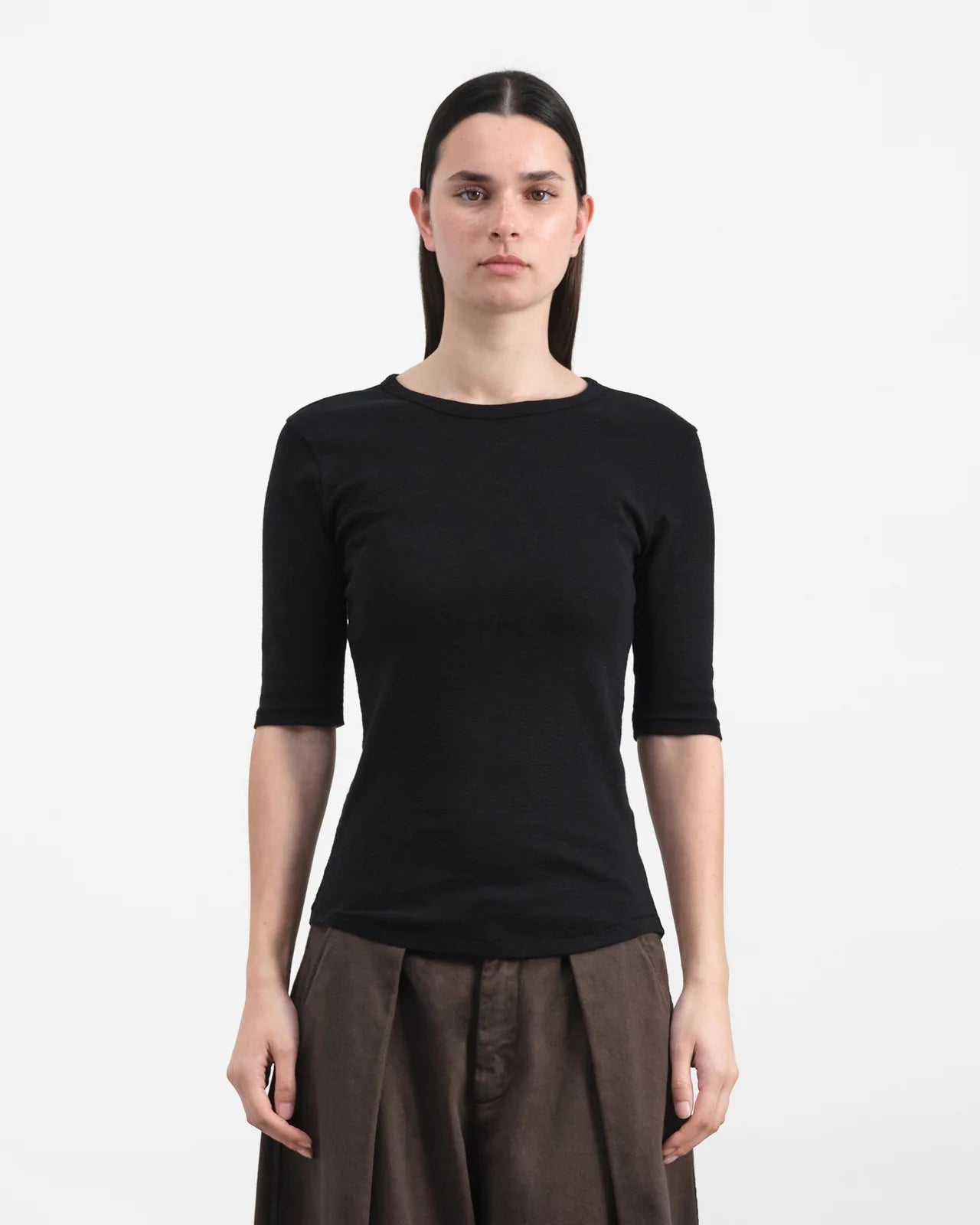 YMC - Charlotte T-shirt - Black - Tops - Q6AZB
