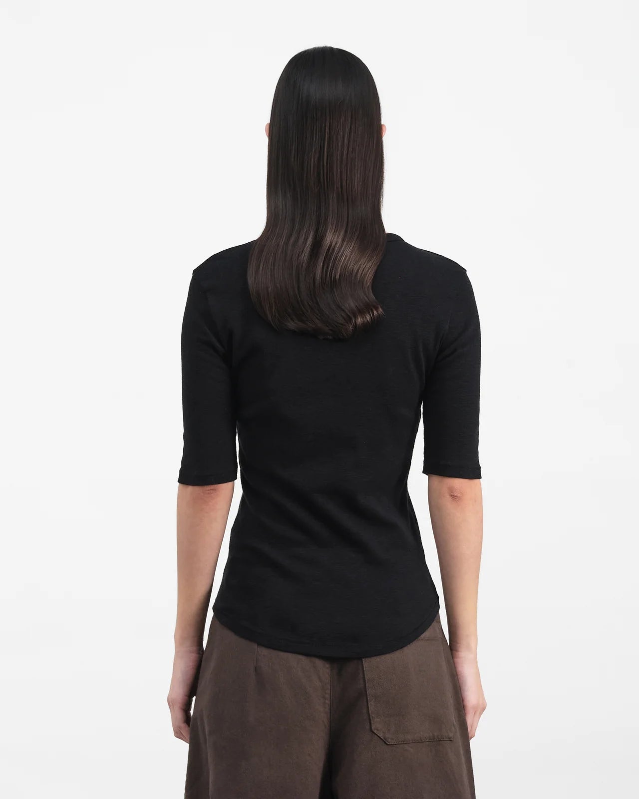 YMC - Charlotte T-shirt - Black - Tops - Q6AZB