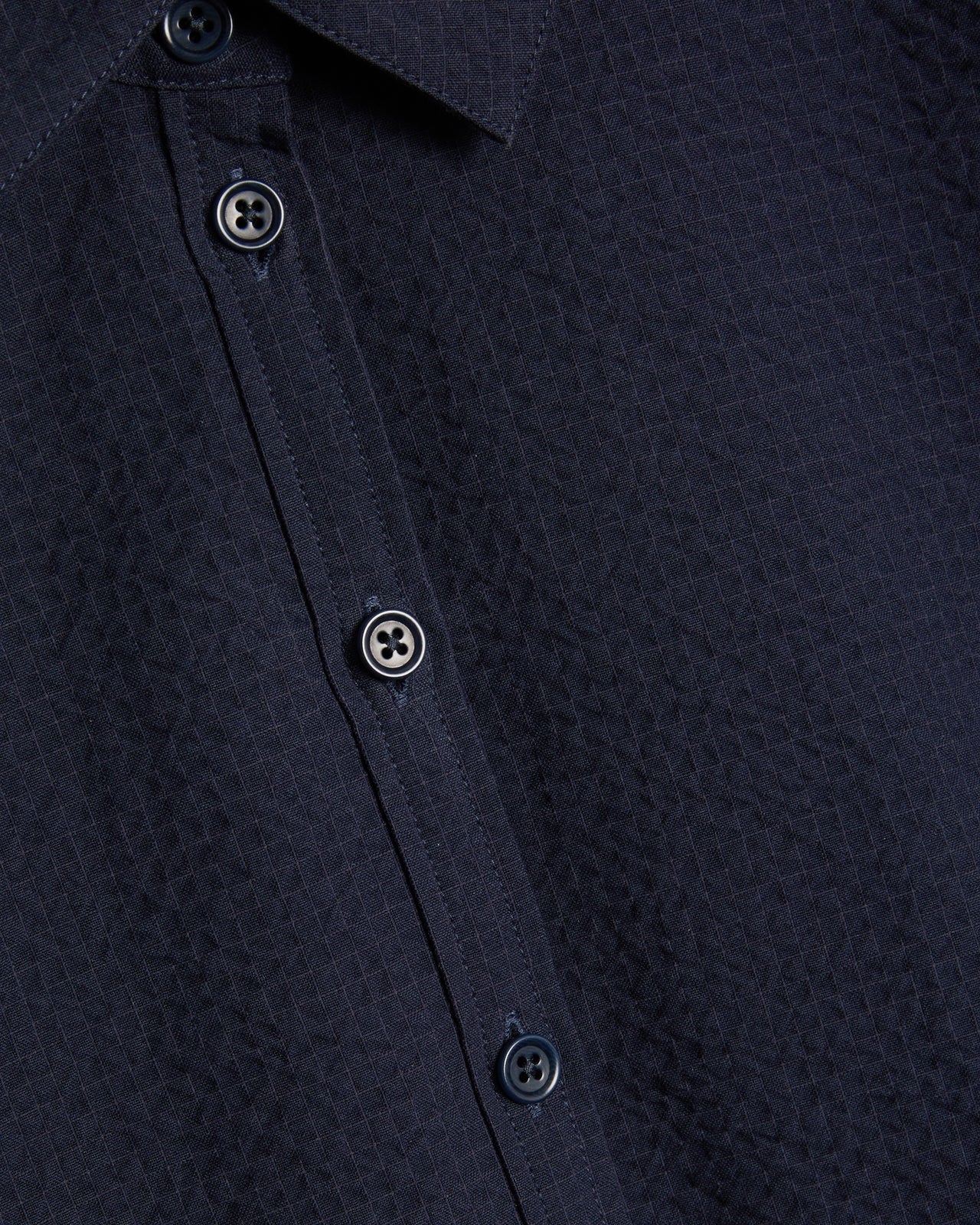 YMC - Earth Marianne Shirt - Navy - Tops - Q4AZI