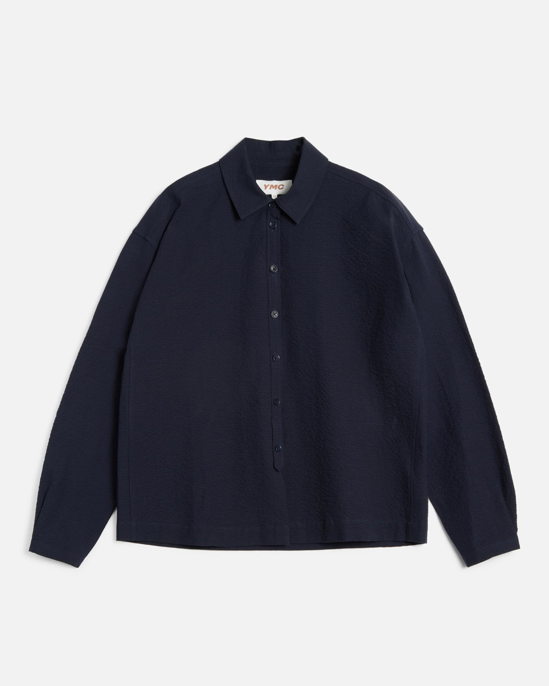YMC - Earth Marianne Shirt - Navy - Tops - Q4AZI