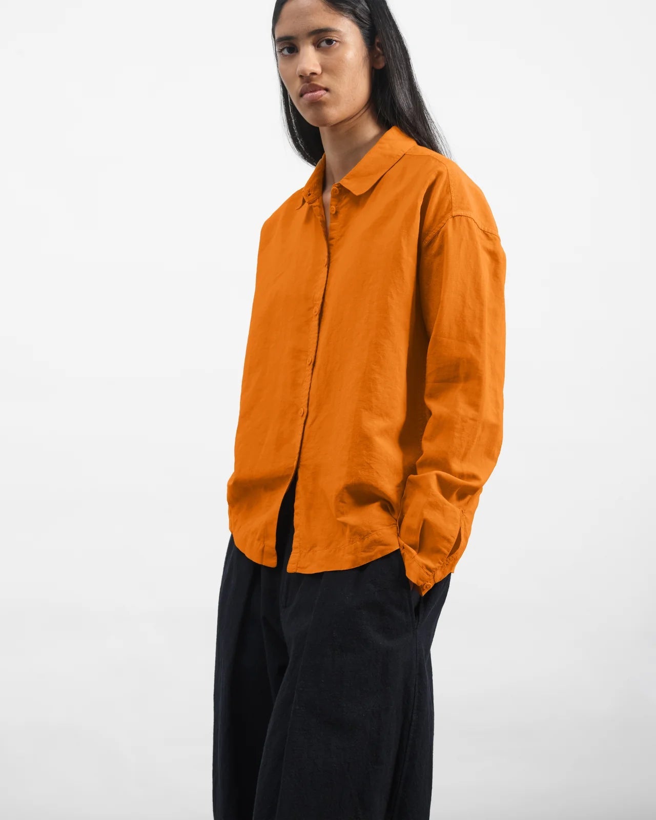 YMC - Marianne Shirt - Orange - Tops - Q2AAE