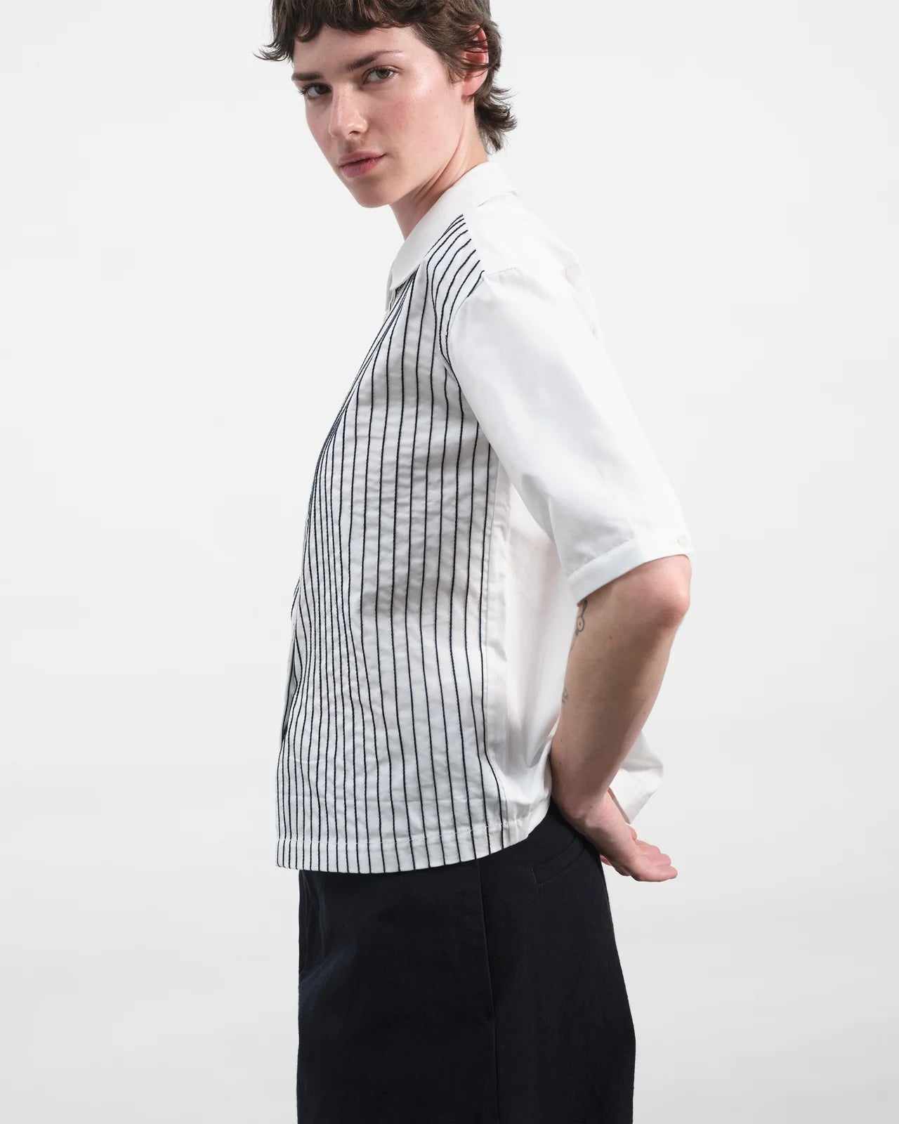 YMC - Marianne SS Shirt - White - Tops - Q2AAI