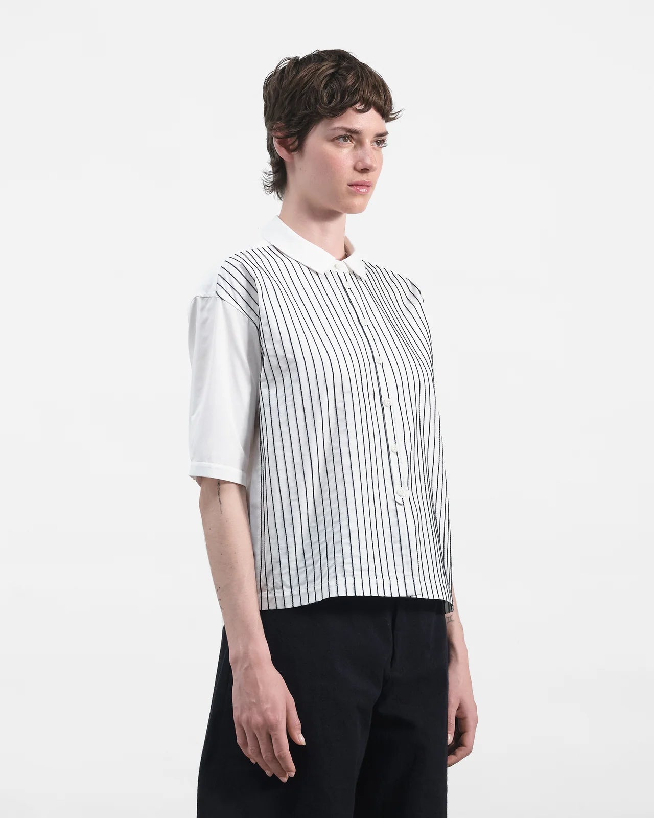 YMC - Marianne SS Shirt - White - Tops - Q2AAI