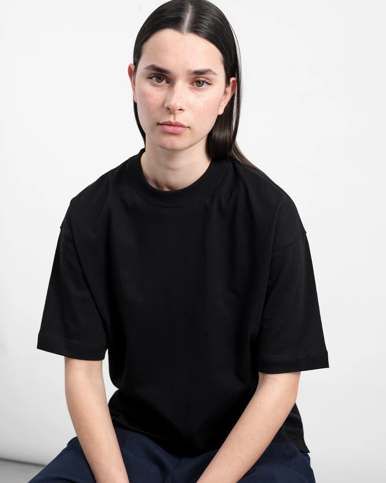 YMC - Triple T-shirt Black (Women SS26) - Tops - Q6AZM