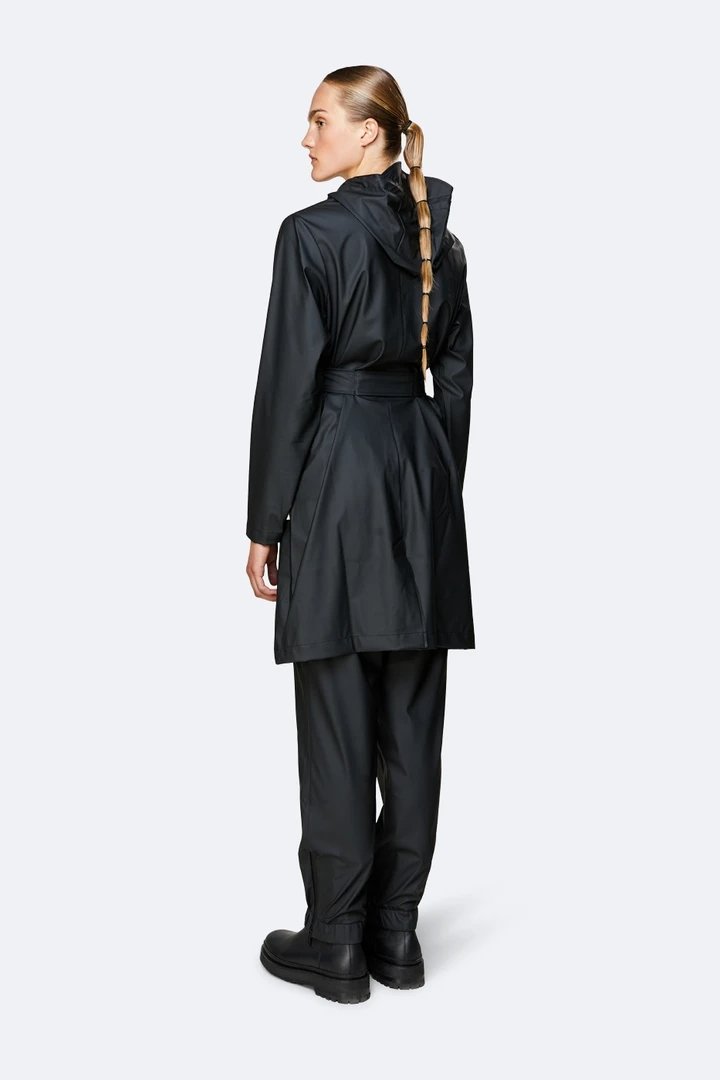 Rains - Belt Jacket Black-Vestes et Manteaux-1824