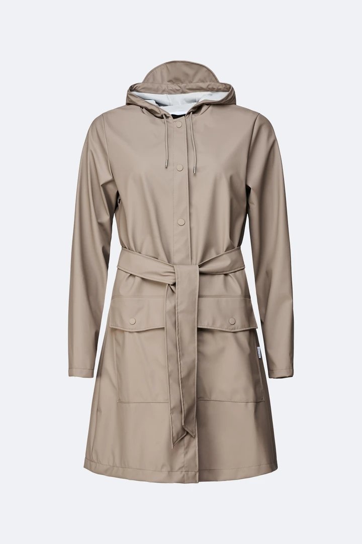 Rains - Belt Jacket Taupe-Vestes et Manteaux-1824