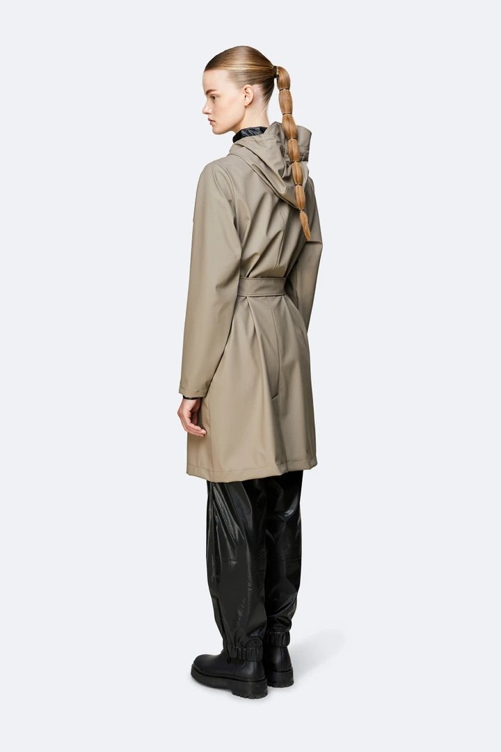 Rains - Belt Jacket Taupe-Vestes et Manteaux-1824