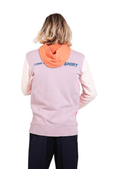 Comme des Garçons SHIRT - Sweat hoodie zip multi couleur rose logo CDG SHIRT W28117-Pulls et Sweats-W28117-1
