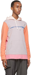 Comme des Garçons SHIRT - Sweat hoodie multi couleur rose logo CDG SHIRT W28118-Pulls et Sweats-W28118-1